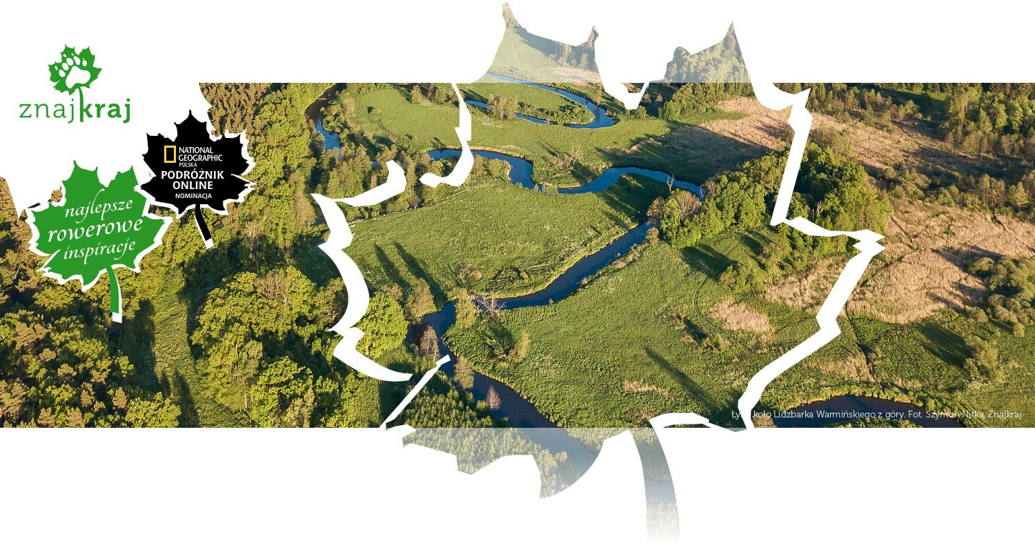 Łyna koło Lidzbarka Warmińskiego z góry