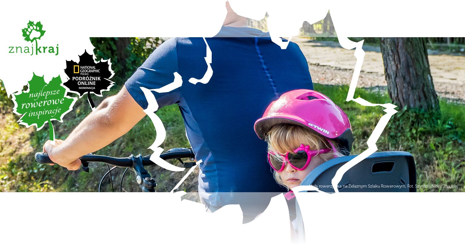 Mała rowerzystka na Żelaznym Szlaku Rowerowym