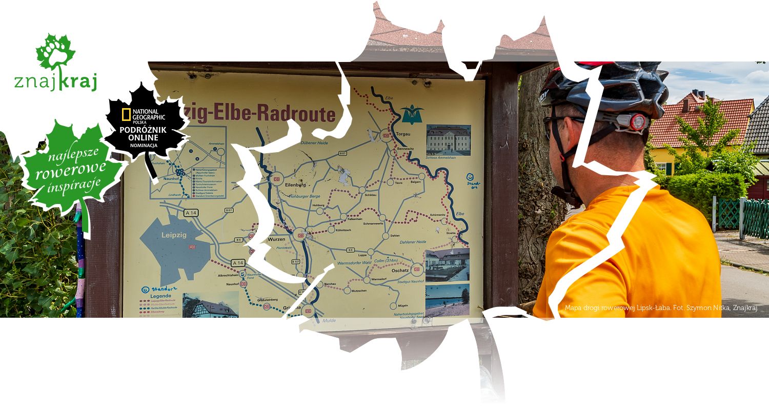 Mapa drogi rowerowej Lipsk-Łaba