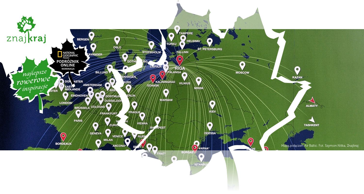 Mapa połączeń Air Baltic