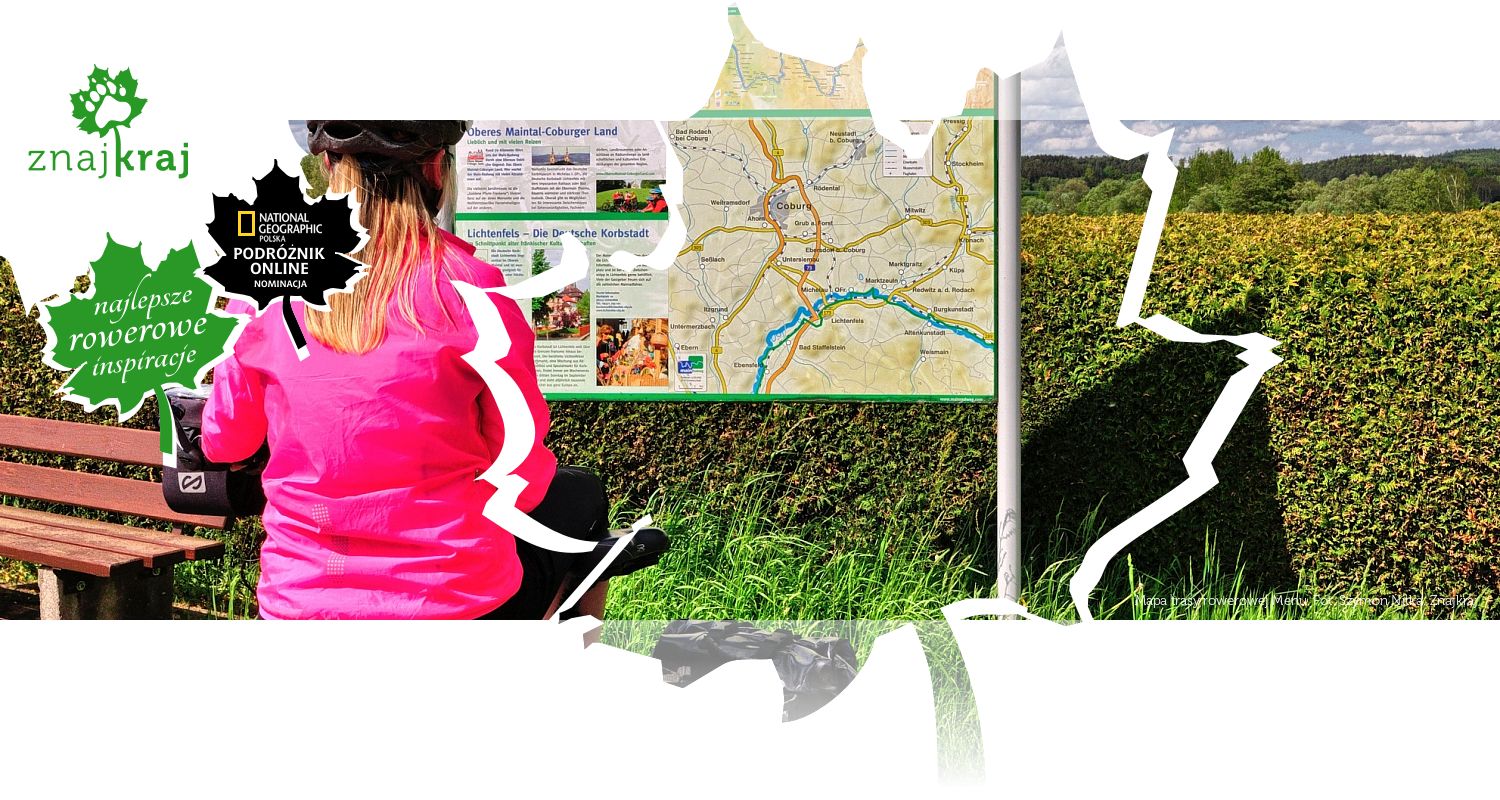 Mapa trasy rowerowej Menu