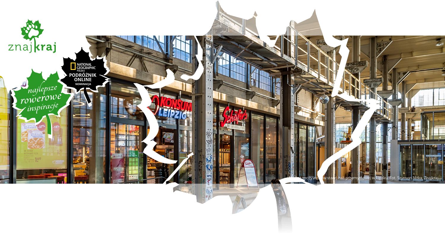 Market spożywczy w starej hali przemysłowej w Lipsku