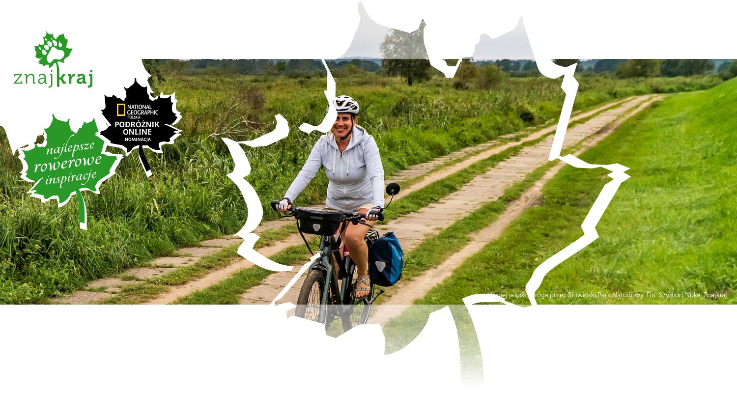 Marnej jakości droga przez Słowiński Park Narodowy