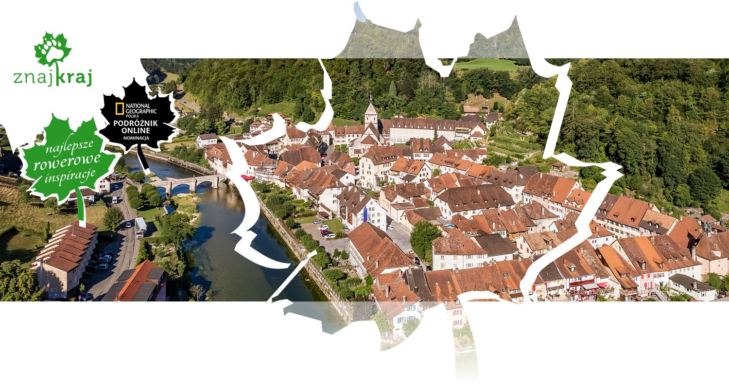 Miasteczko Saint-Ursanne w Szwajcarii