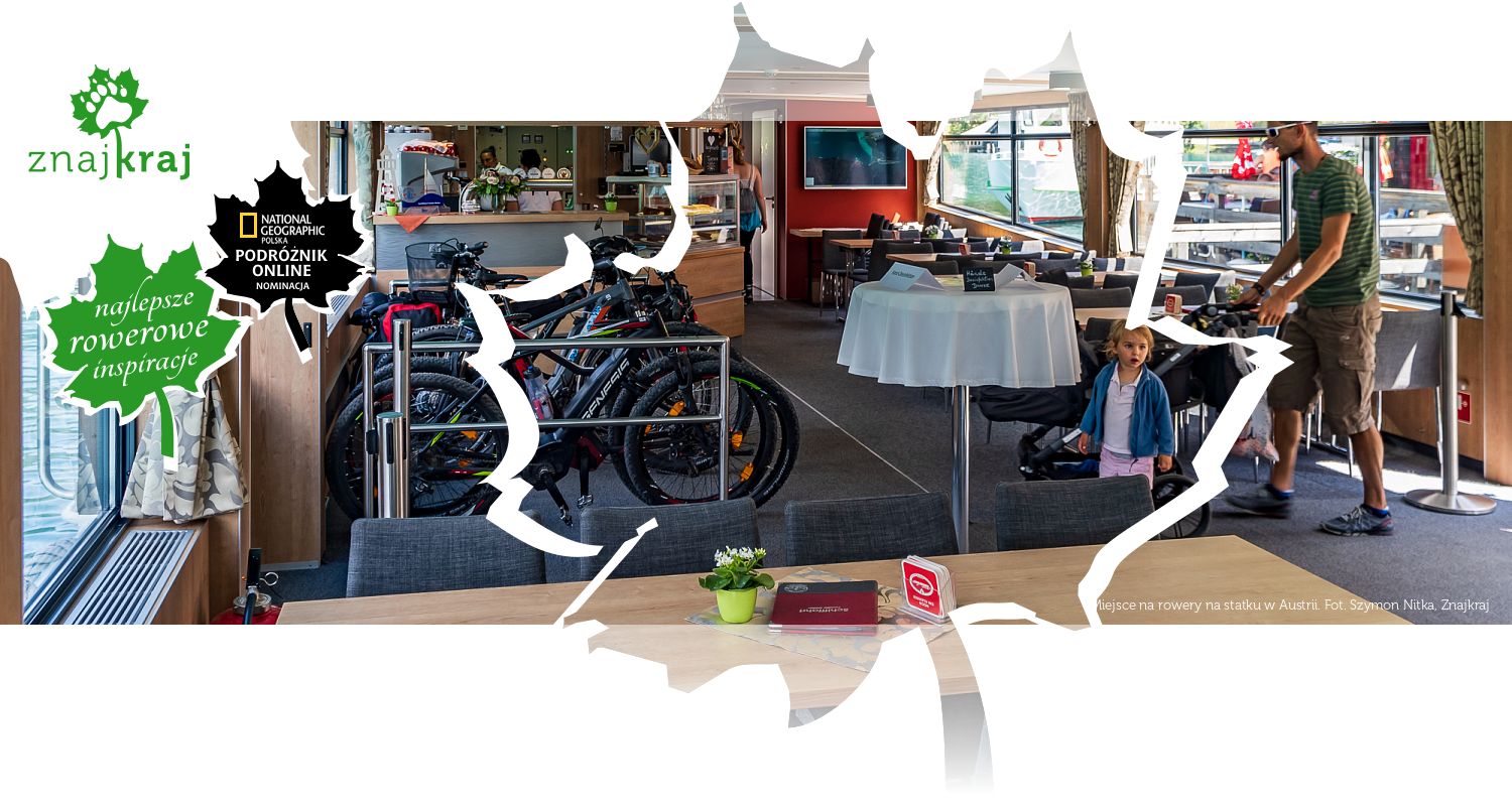 Miejsce na rowery na statku w Austrii