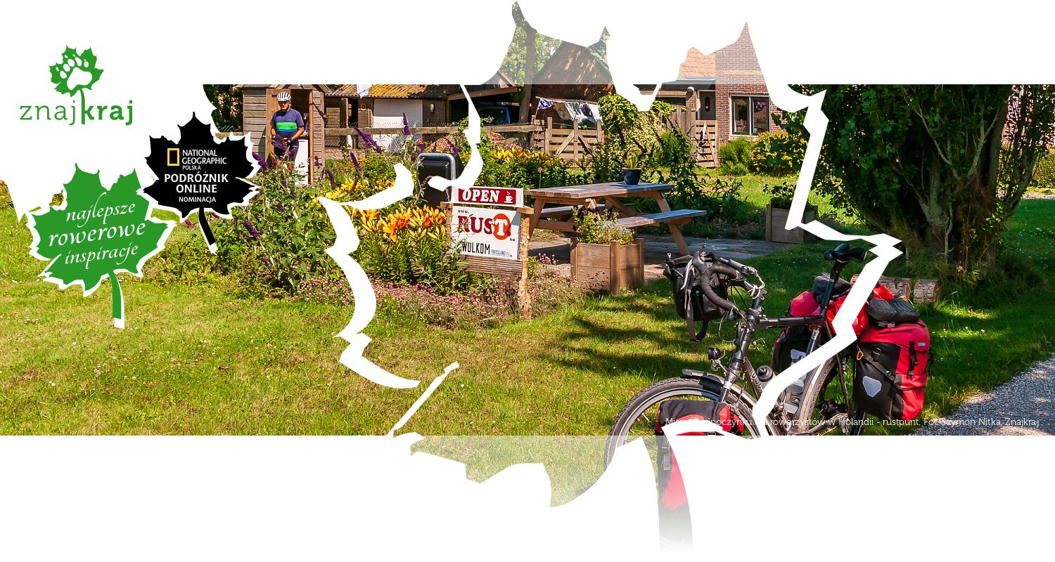 Miejsce odpoczynku dla rowerzystów w Holandii - rustpunt