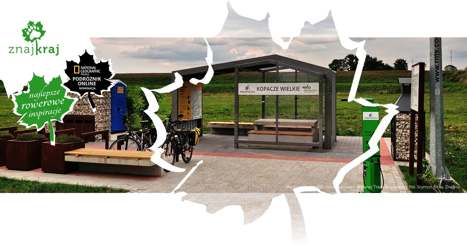 Miejsce odpoczynku rowerzystów na Wiślanej Trasie Rowerowej