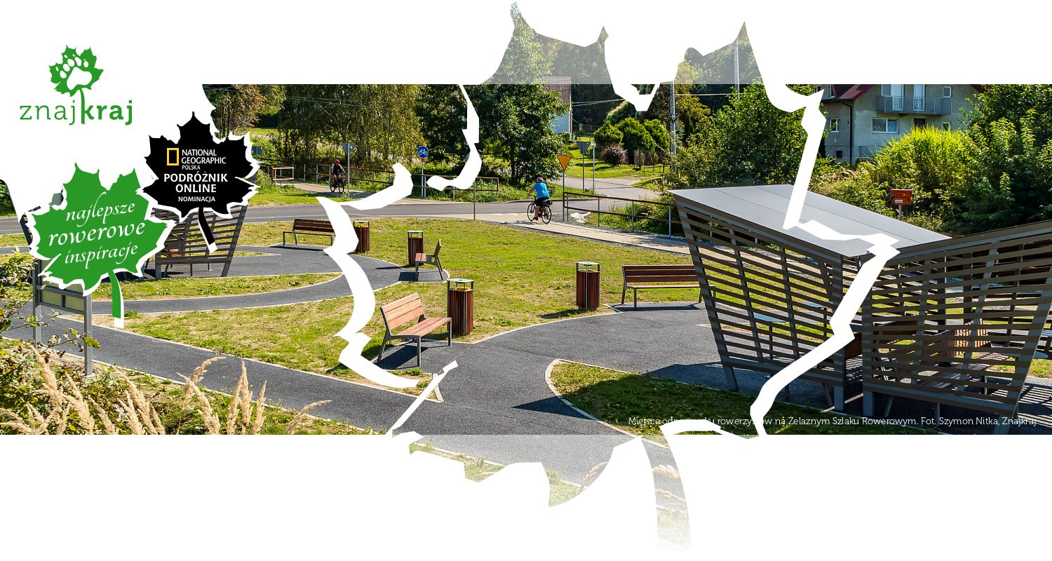 Miejsce odpoczynku rowerzystów na Żelaznym Szlaku Rowerowym