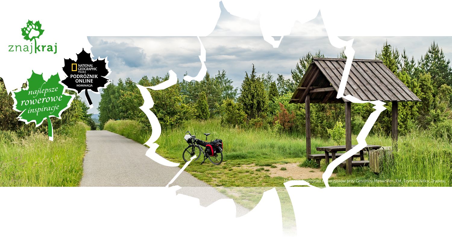Miejsce odpoczynku rowerzystów przy Gościńcu Mirowskim