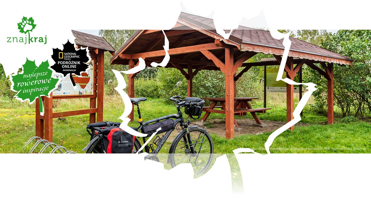 Miejsce odpoczynku rowerzystów w powiecie toruńskim