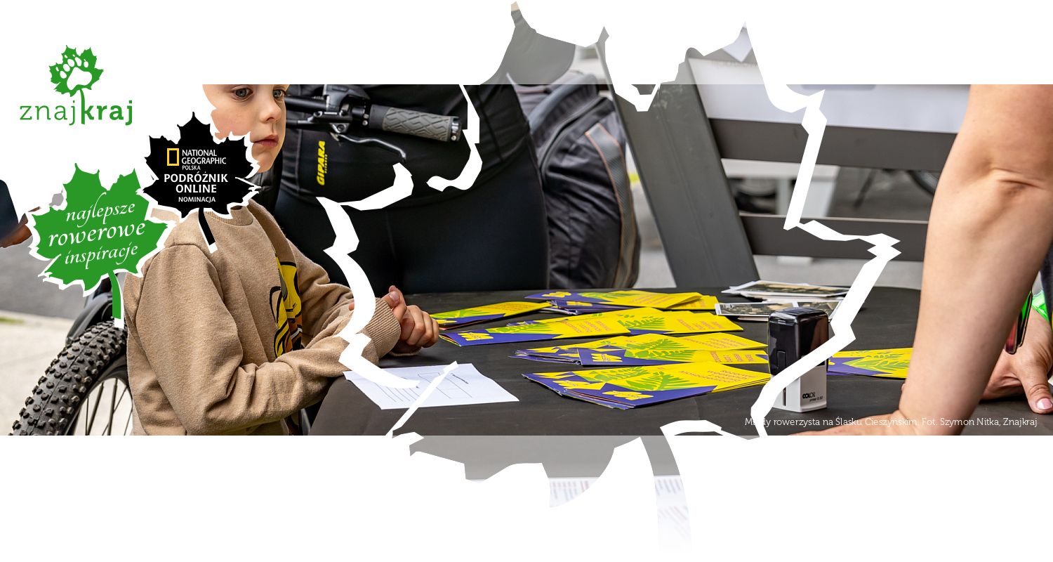 Młody rowerzysta na Ślasku Cieszyńskim