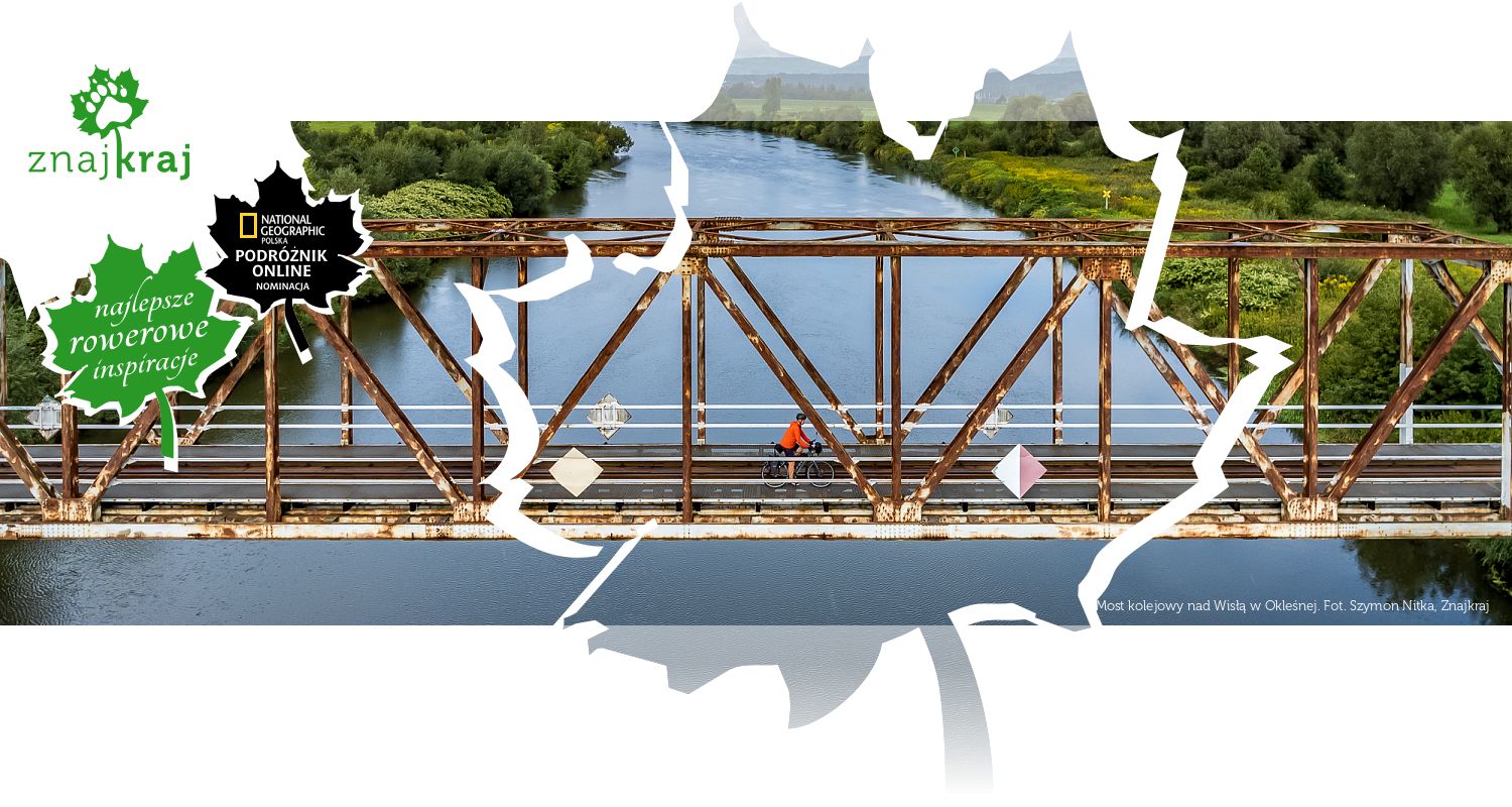 Most kolejowy nad Wisłą w Okleśnej