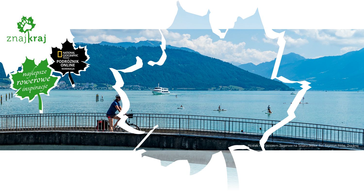 Mostek nad jeziorem Zugersee na Szlaku Jezior