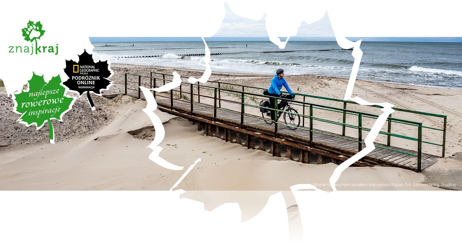 Mostek nad suchym kanałem koło jeziora Kopań