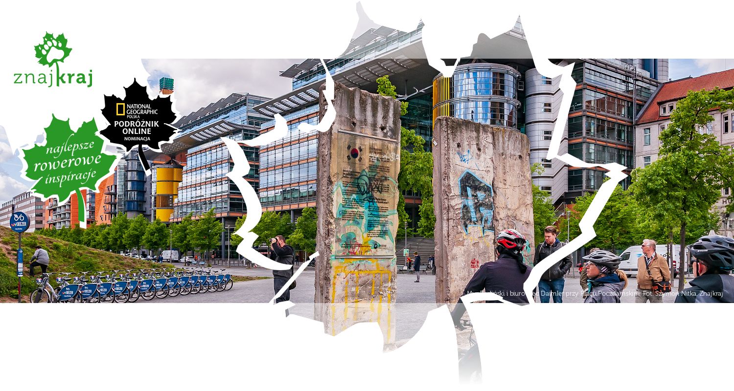 Mur Berliński i biurowiec Daimler przy Placu Poczdamskim