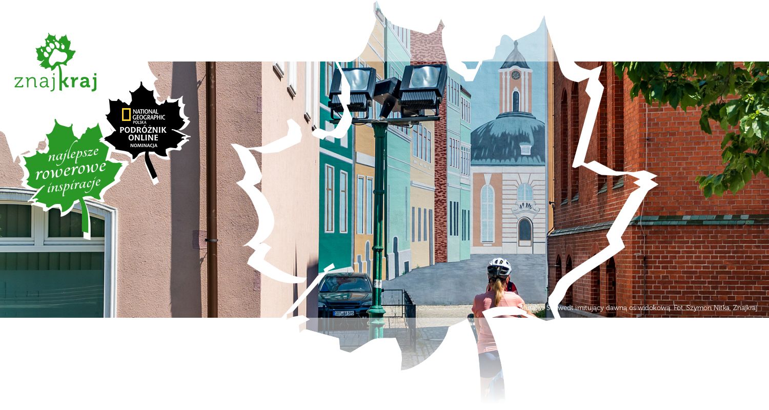Mural w Schwedt imitujący dawną oś widokową