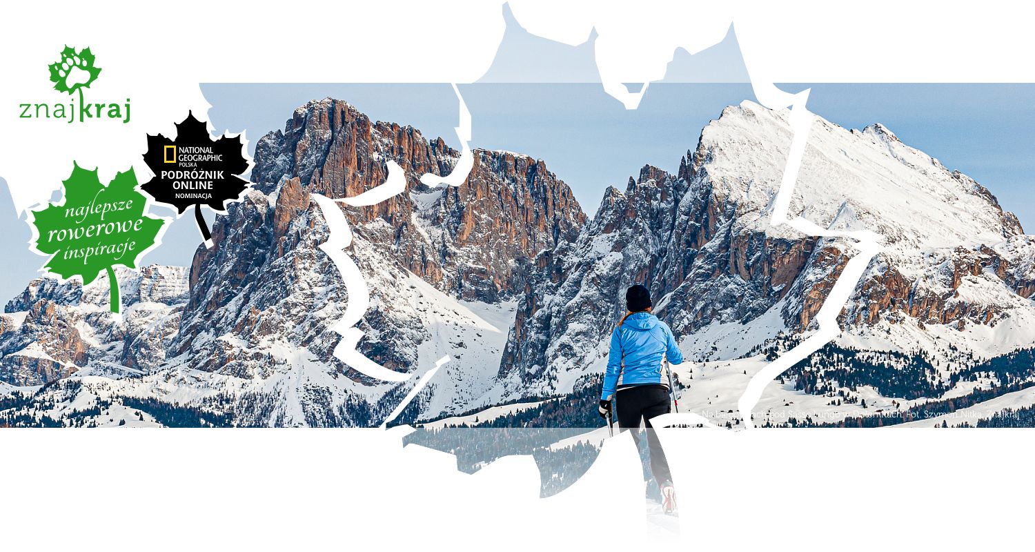 Na biegówkach pod Sasso Lungo w Dolomitach