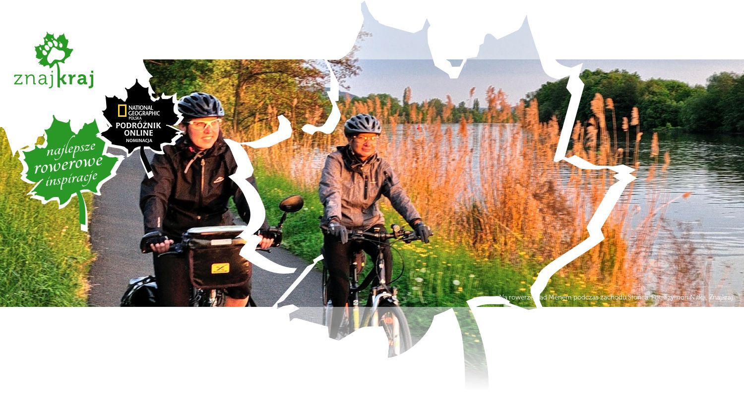 Na rowerze nad Menem podczas zachodu Słońca
