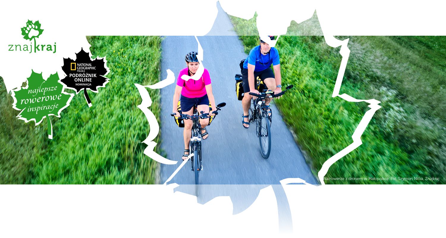 Na rowerze z dronem w Małopolsce