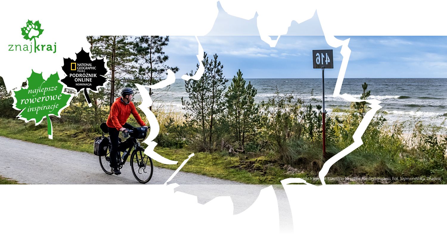 Nadmorski fragment EuroVelo 10 przed Międzyzdrojami