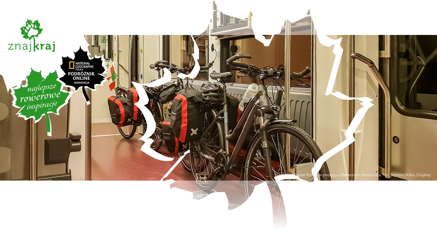 Nasze Krossy w pociągu z Merano do Innsbrucka