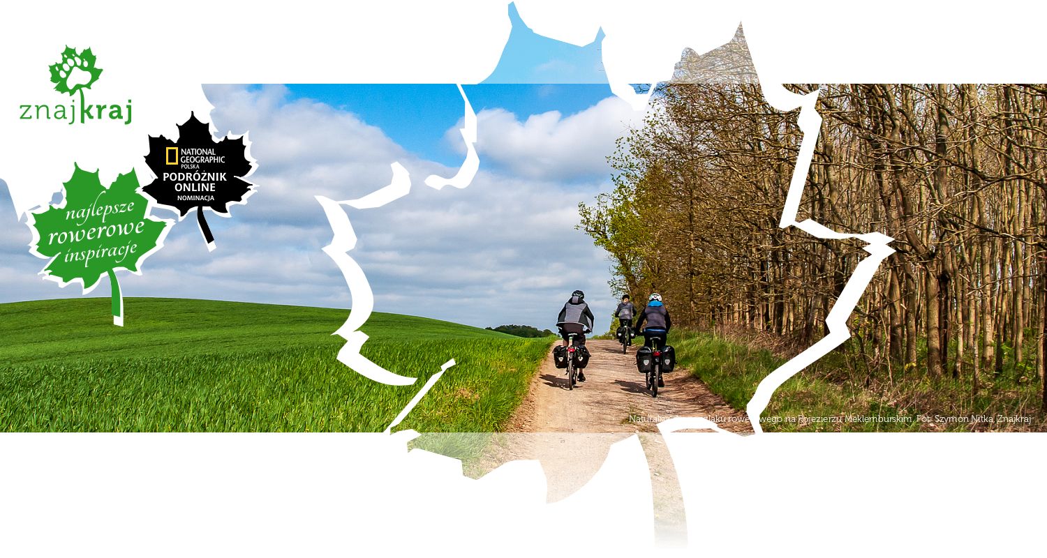 Naturalna droga szlaku rowerowego na Pojezierzu Meklemburskim