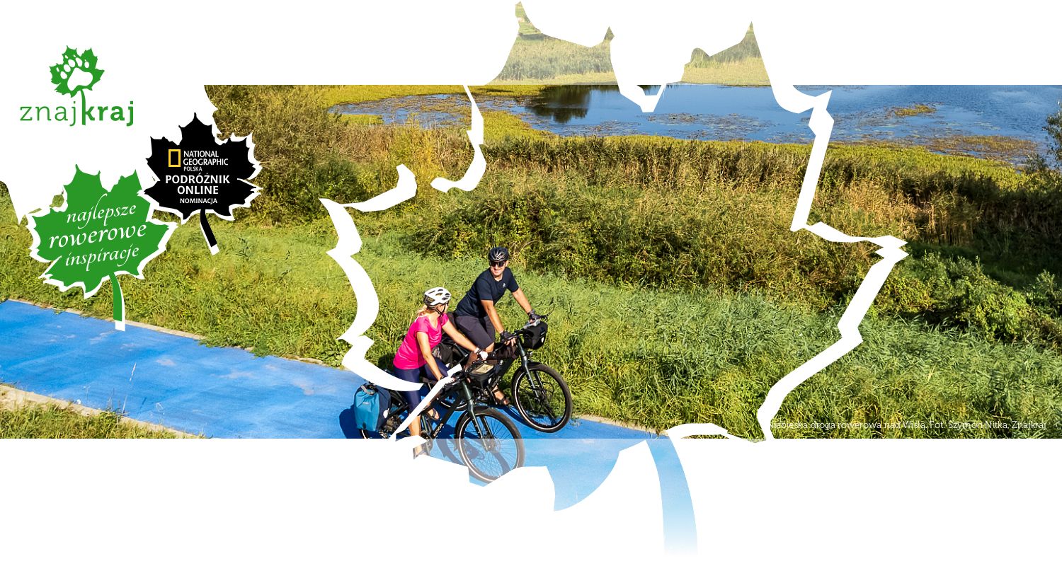 Niebieska droga rowerowa nad Wisłą