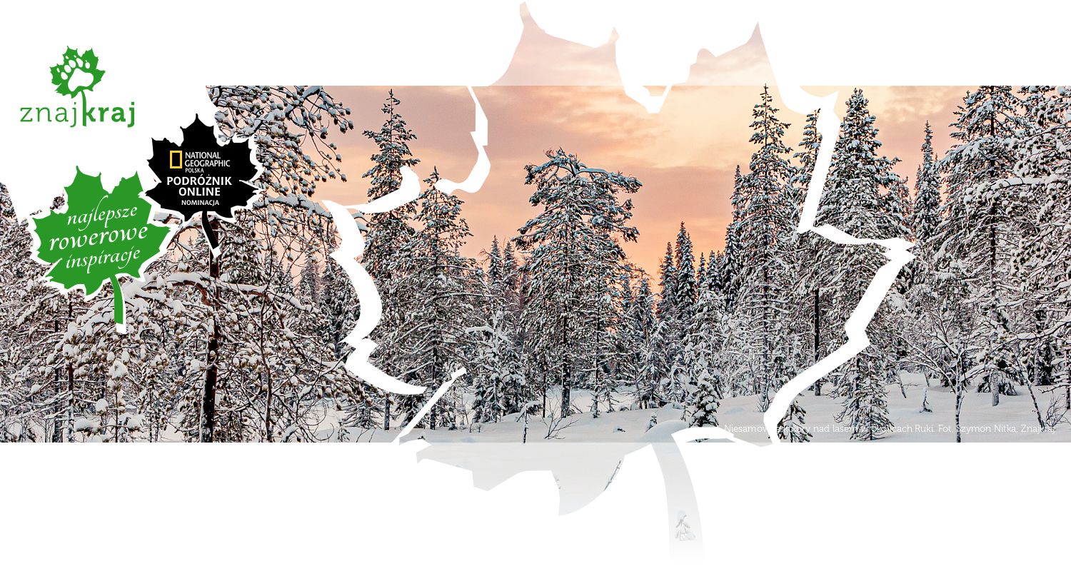 Niesamowite kolory nad lasem w okolicach Ruki