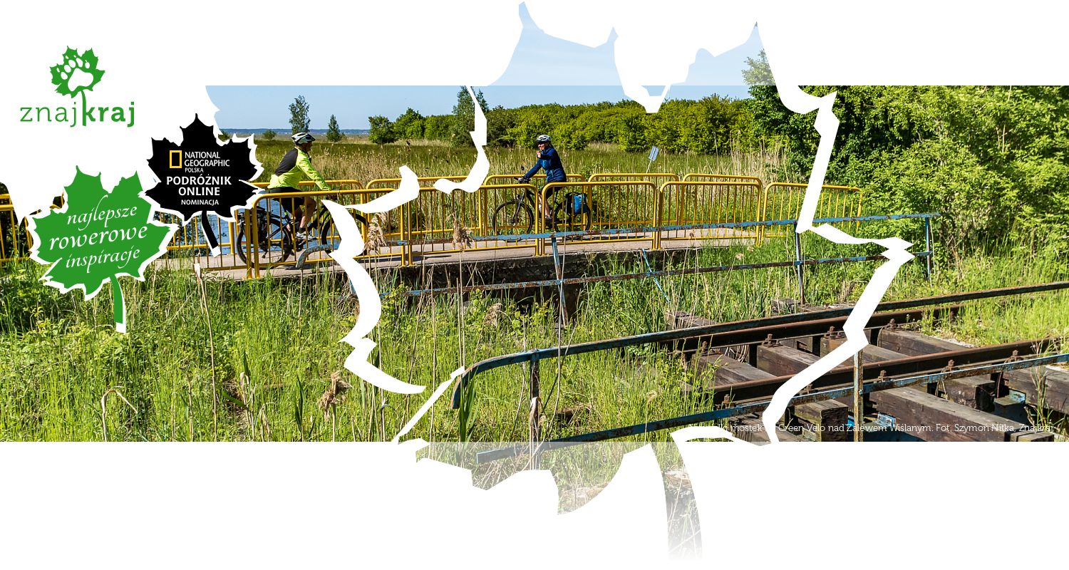 Niewielki mostek na Green Velo nad Zalewem Wiślanym