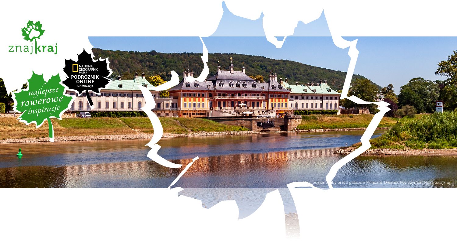 Niski poziom Łaby przed pałacem Pillnitz w Dreźnie