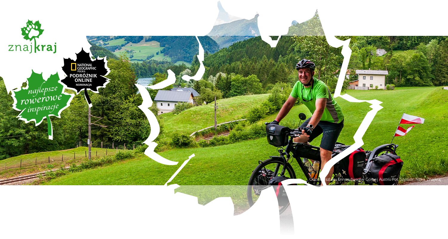 Odcinek szlaku Ennsradweg w Górnej Austrii