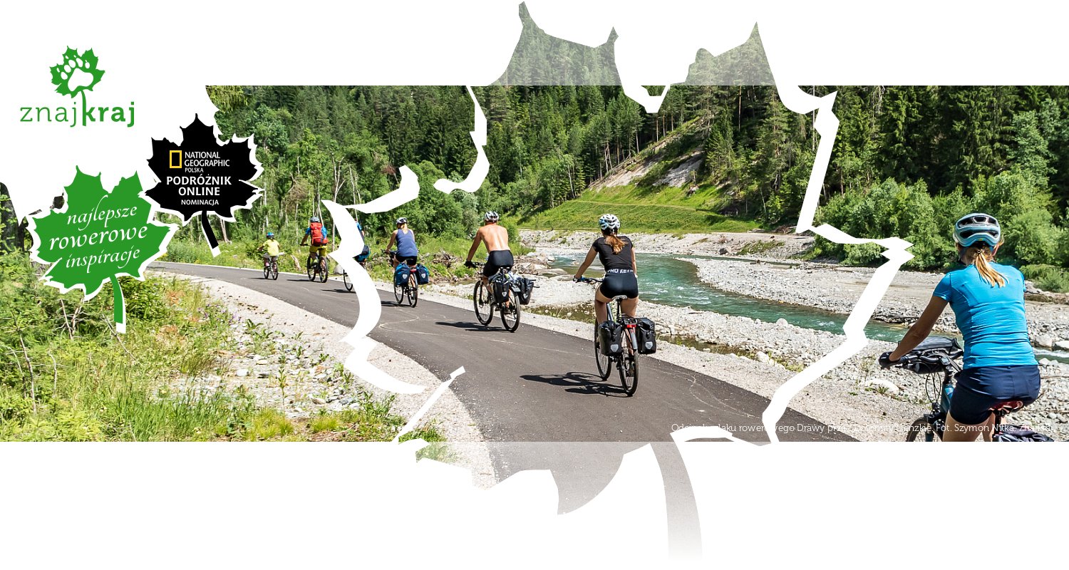 Odcinek szlaku rowerowego Drawy przez Dolomity Lienzkie