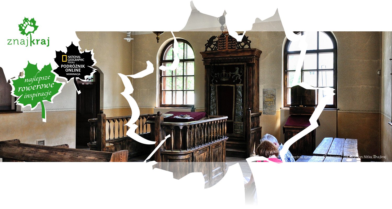 Odtworzone wnętrze synagogi w Oświęcimiu