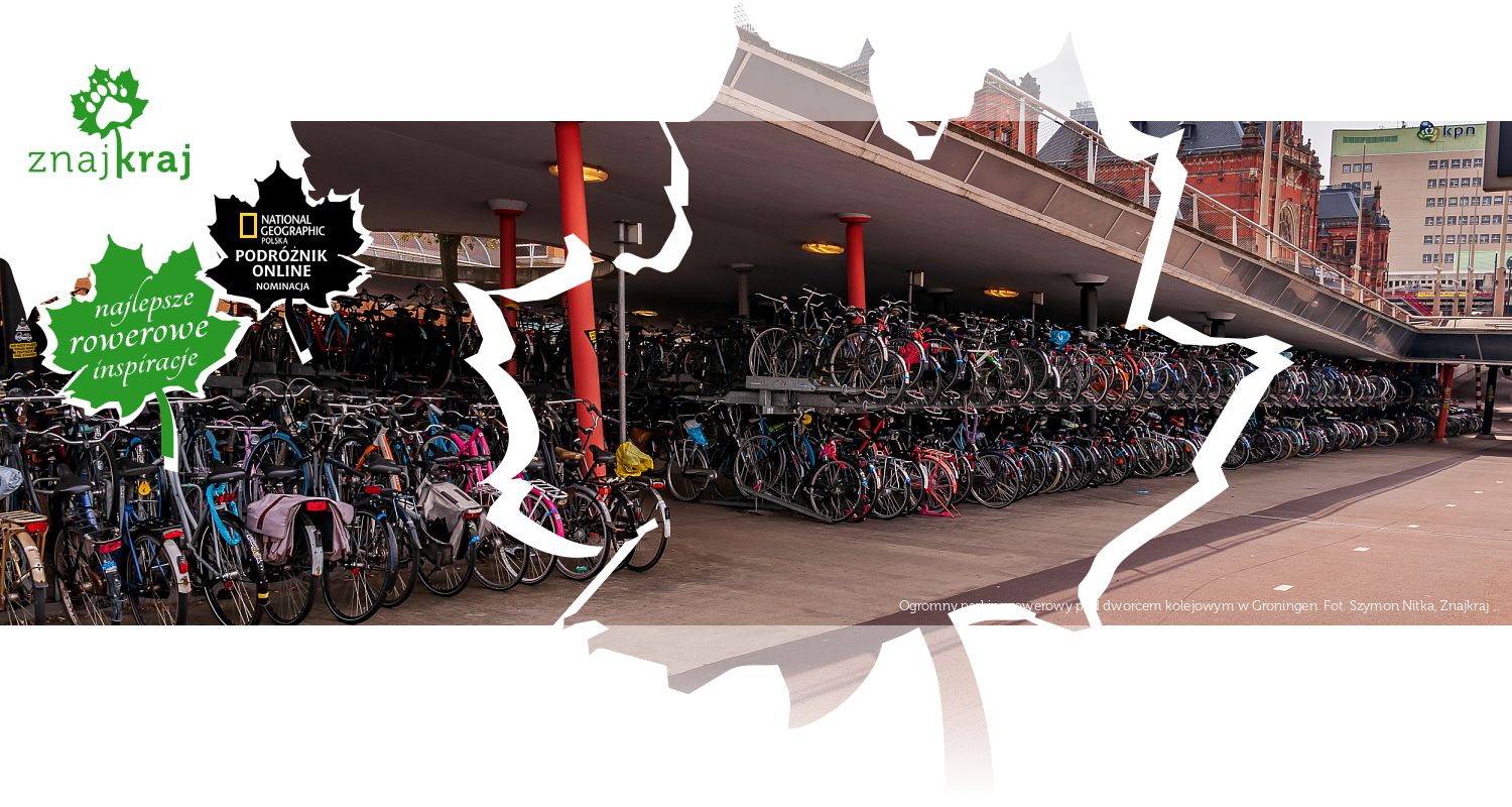 Ogromny parking rowerowy pod dworcem kolejowym w Groningen