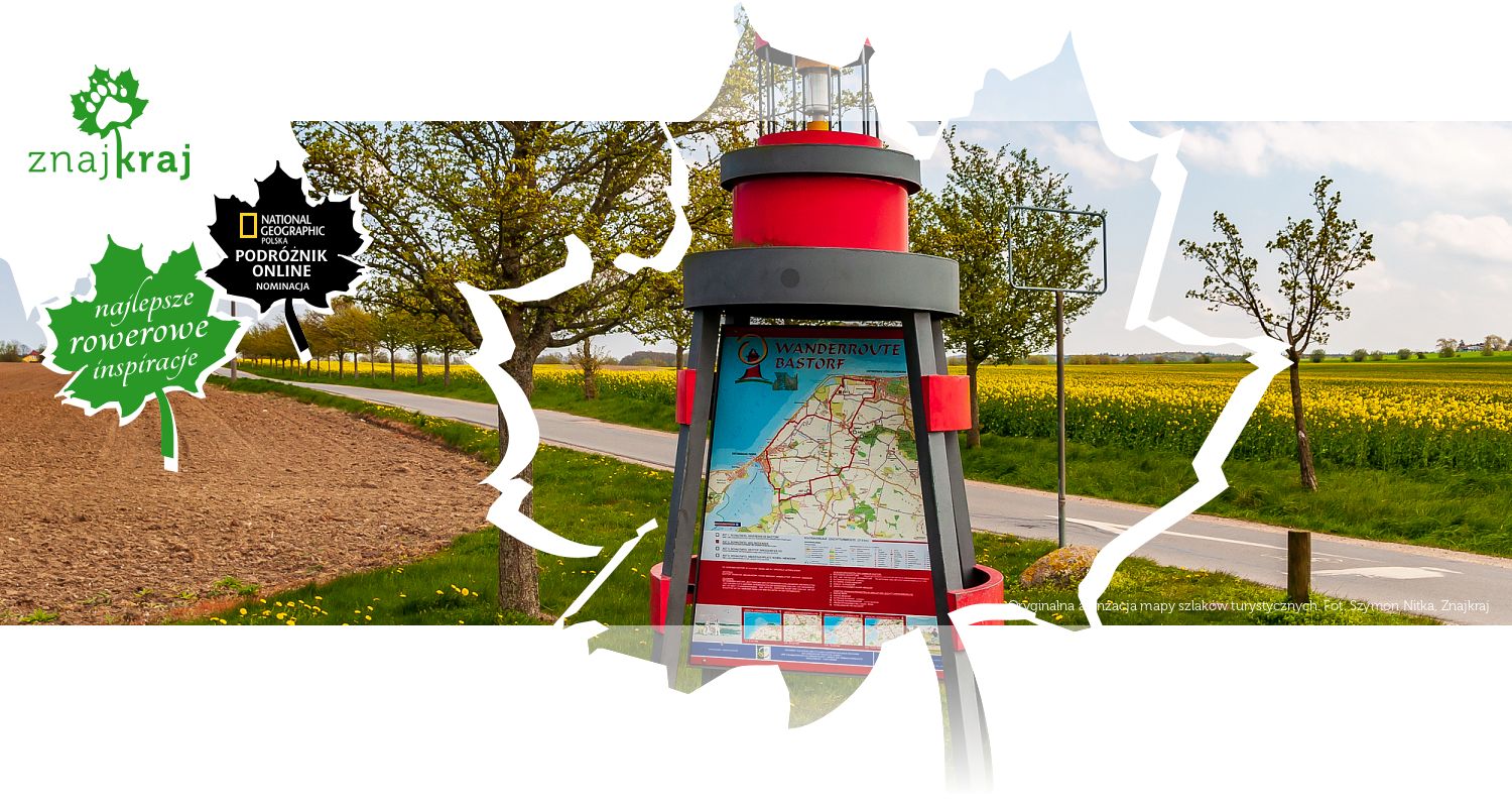 Oryginalna aranżacja mapy szlaków turystycznych