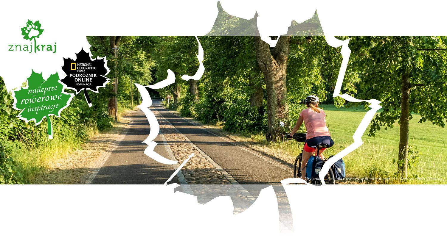 Oryginalna szosa dla rowerów w Brandenburgii