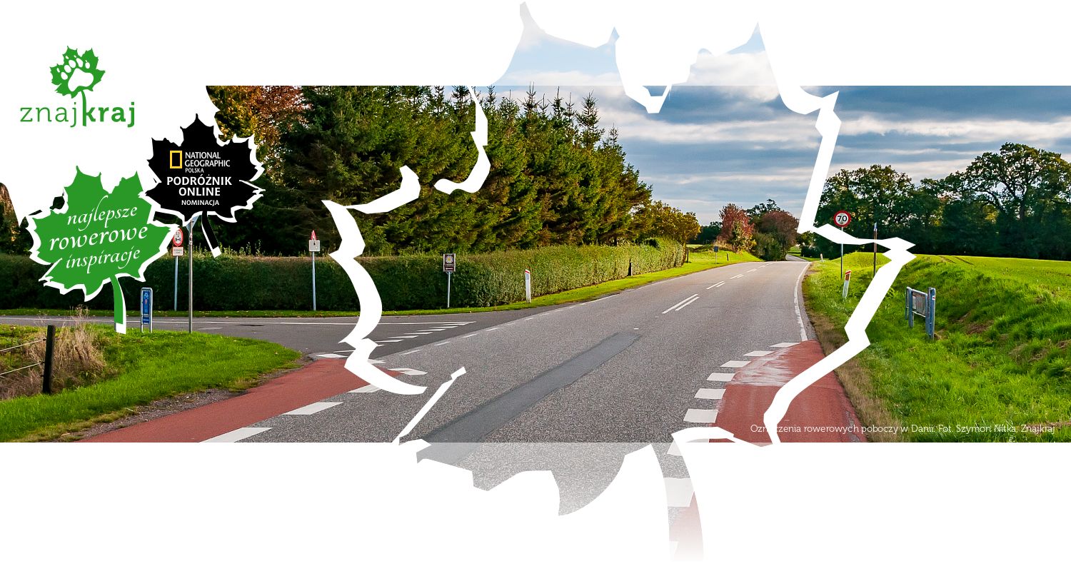 Oznaczenia rowerowych poboczy w Danii