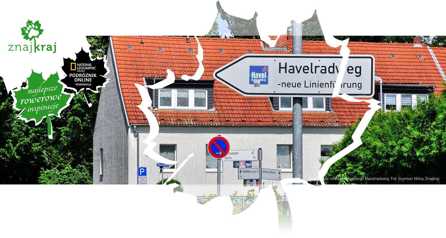 Oznaczenie nowego przebiegu Havelradweg