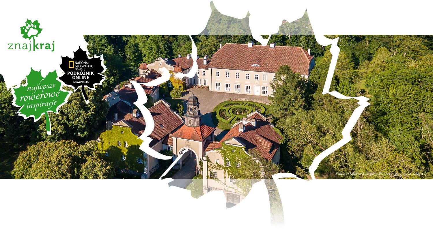 Pałac w Galinach z góry