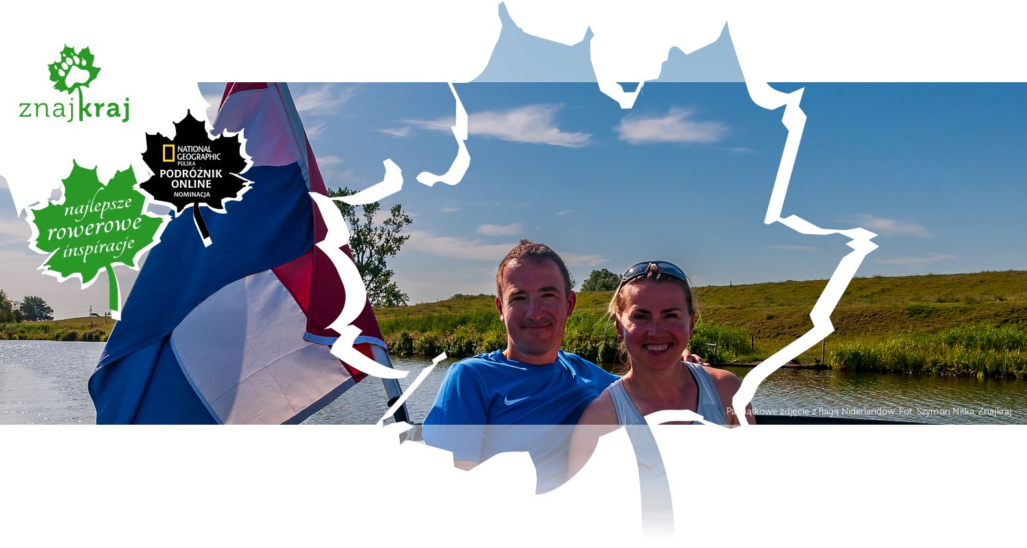 Pamiątkowe zdjęcie z flagą Niderlandów