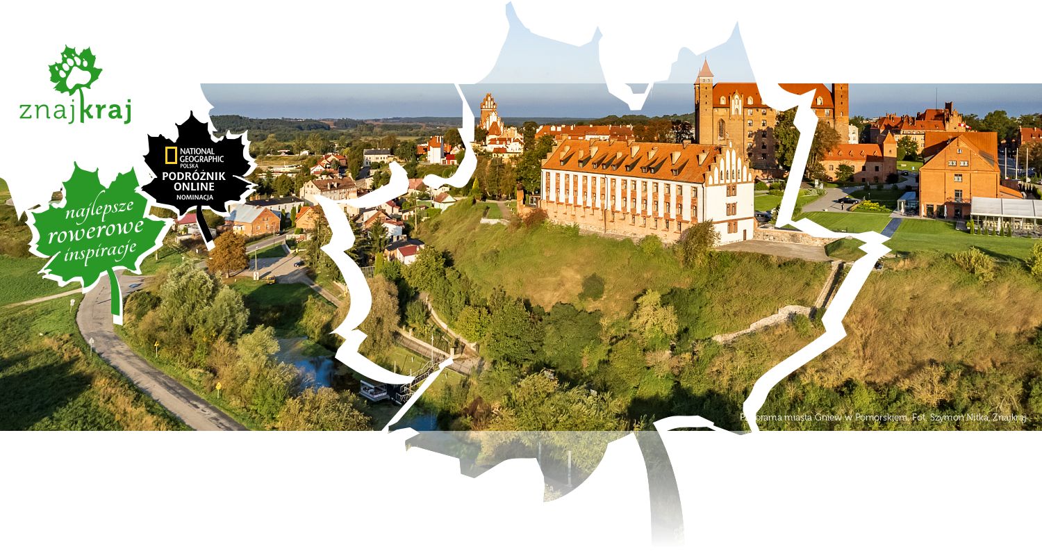 Panorama miasta Gniew w Pomorskiem