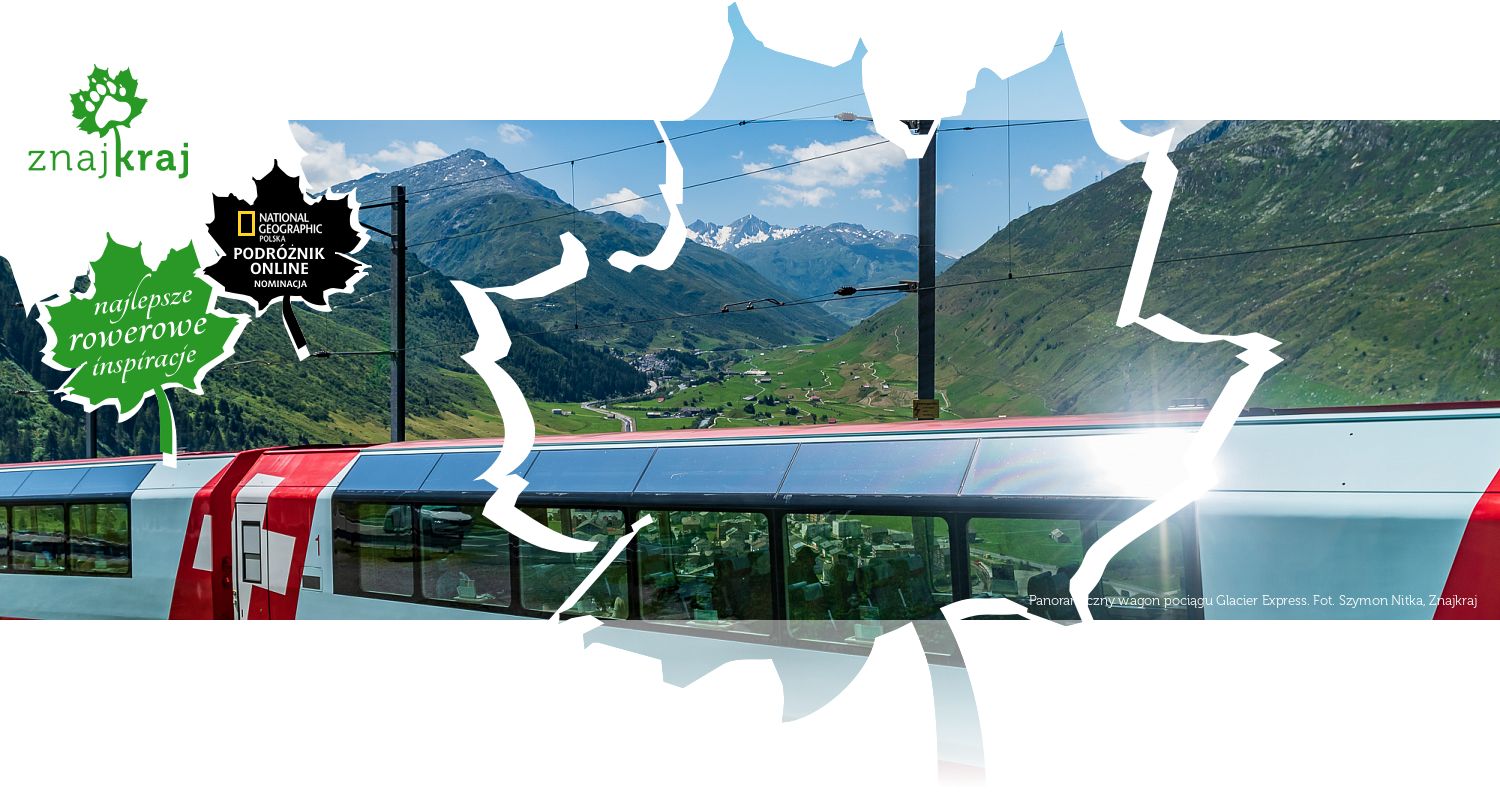 Panoramiczny wagon pociągu Glacier Express