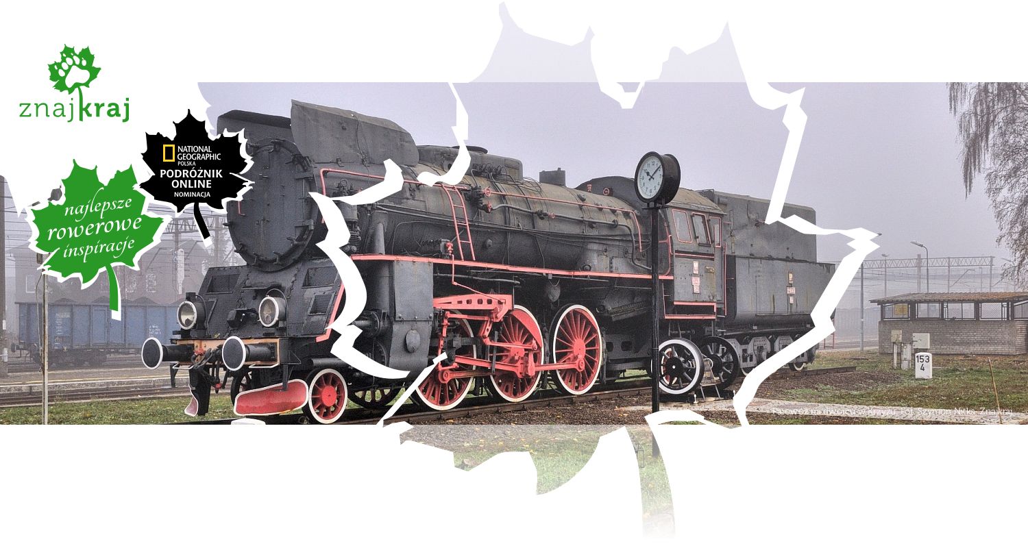 Parowóz na dworcu w Krzyżu