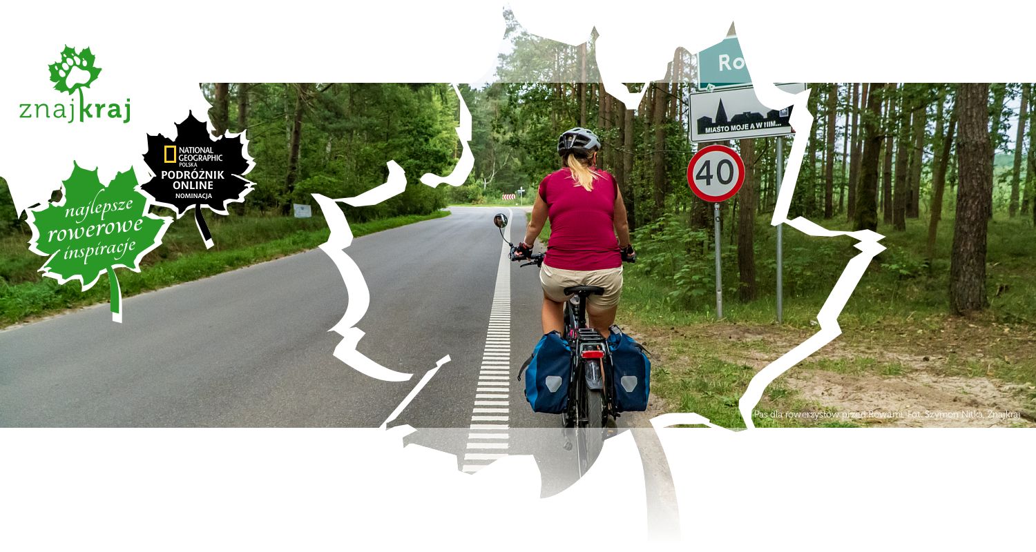 Pas dla rowerzystów przed Rowami