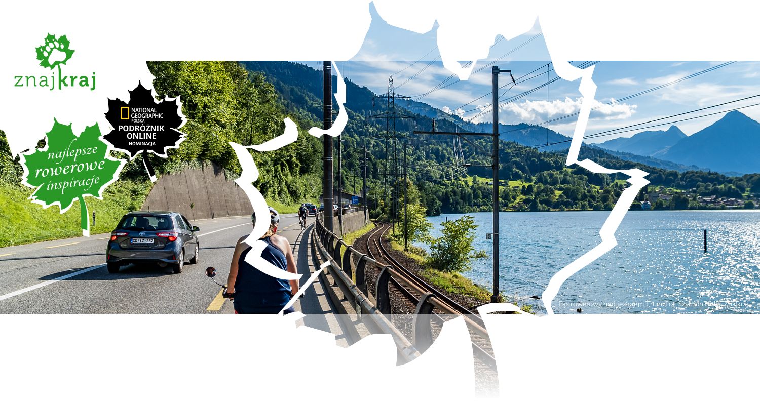 Pas rowerowy nad jeziorem Thun