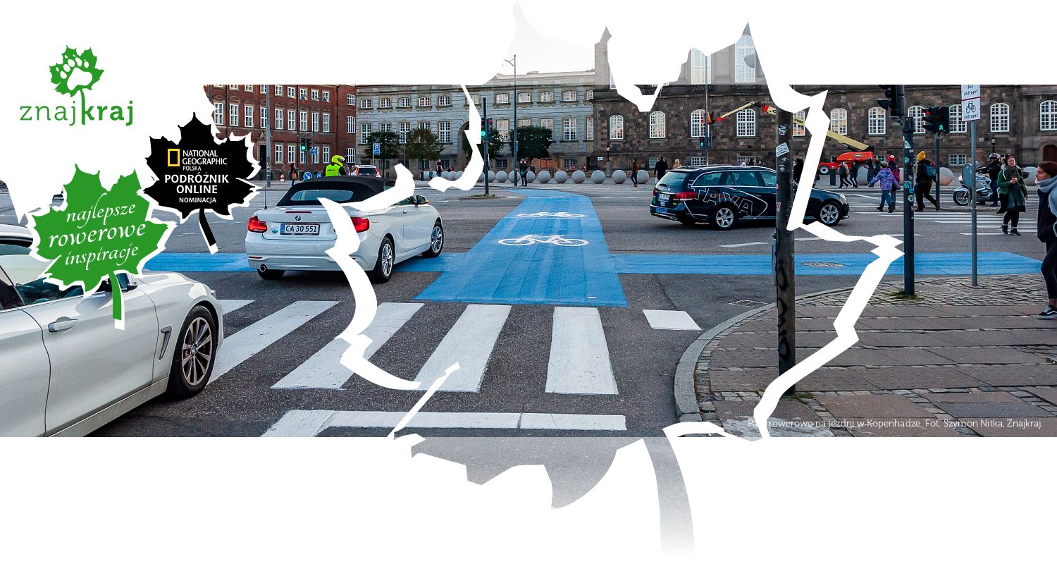 Pasy rowerowe na jezdni w Kopenhadze