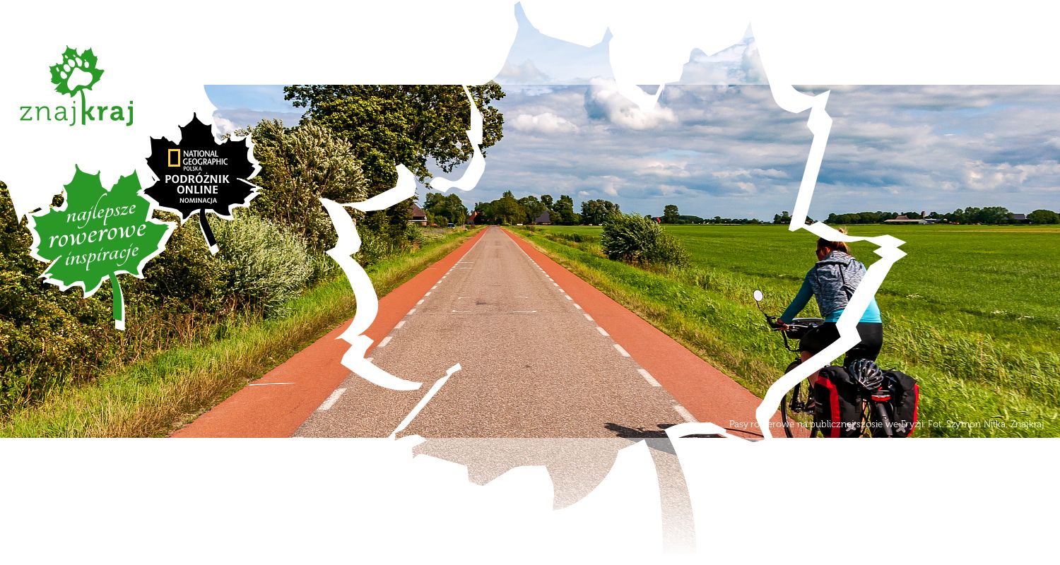 Pasy rowerowe na publicznej szosie we Fryzji