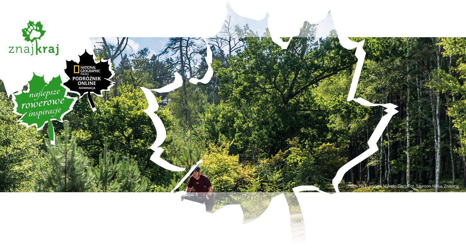 Piach na EuroVelo 10 koło Gaci