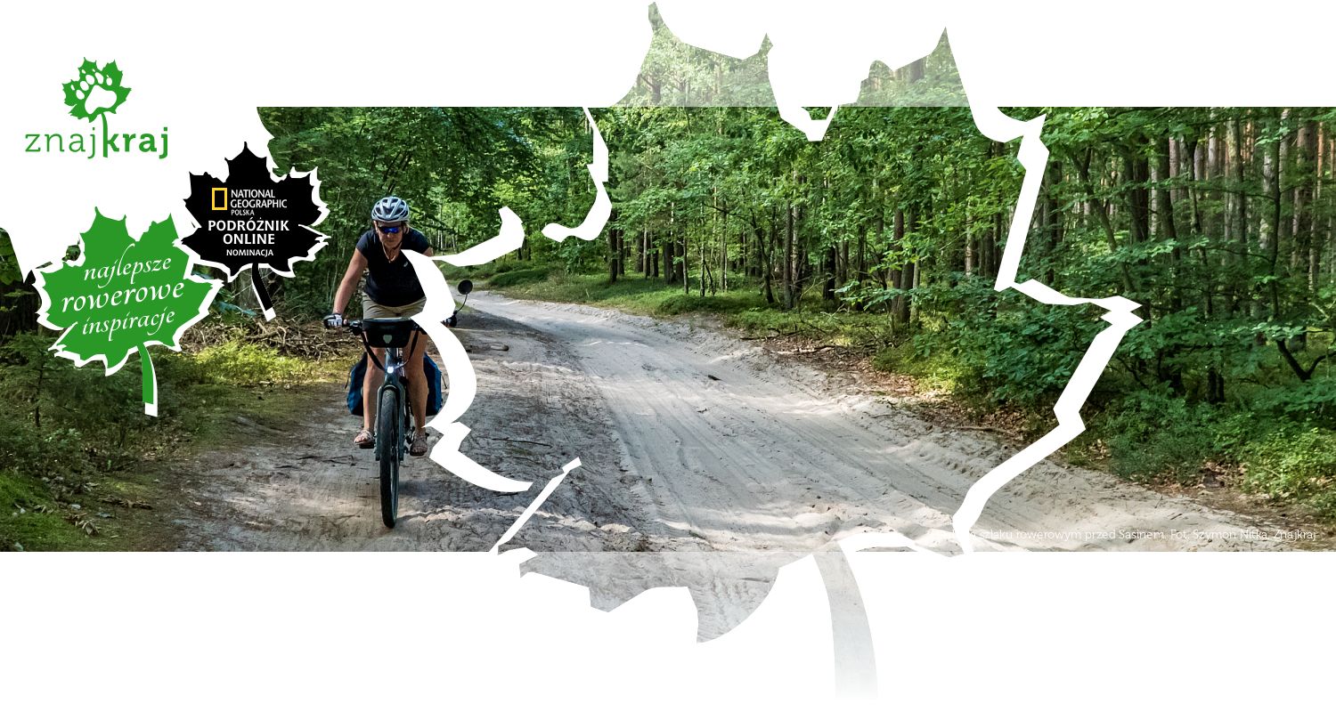 Piach na szlaku rowerowym przed Sasinem