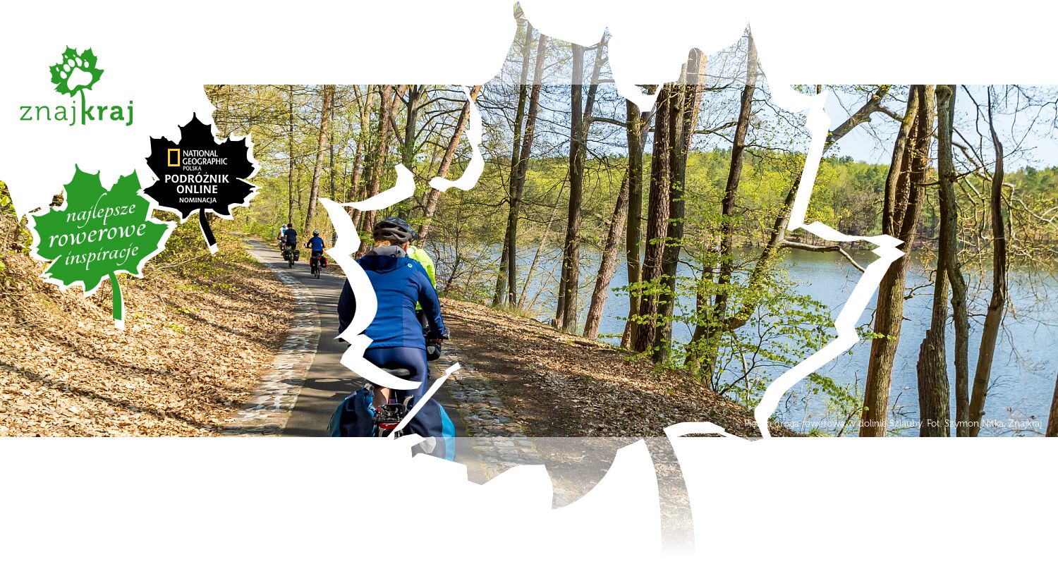 Piękna droga rowerowa w dolinie Szlauby